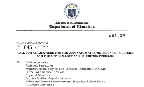 deped central office address|DepEd Memorandum 045, s. 2024 .